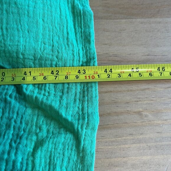 Marine Layer Jude Flutter Sleeve Dress Small in Jade Sheen Green - Picture 6 of 7